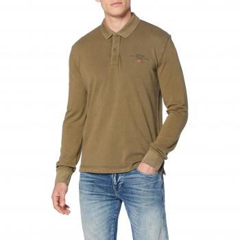 Polo Napapijri Elbas 2 LS, Verde (New Olive Green)