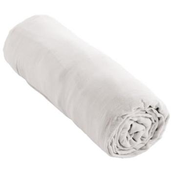 Drap Housse Confort Double Gaze 140 x 190 cm Blanc