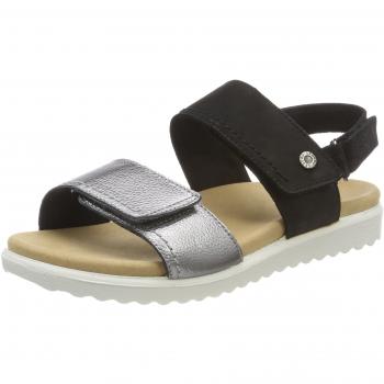 Legero Damen Savona Offene Sandalen, Schwarz, Größe 39