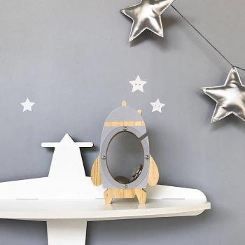 Decorative Acrylic Rocket Piggy Bank