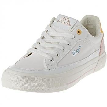 Kappa Girl & Woman 381P8FW – Mia Junior Lace (Branco e Rosa com Toque Amarelo)