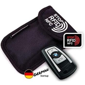 MakakaOnTheRun Go Schutz Autoschlüssel Hülle mit 2 RFID Schutz Fächern