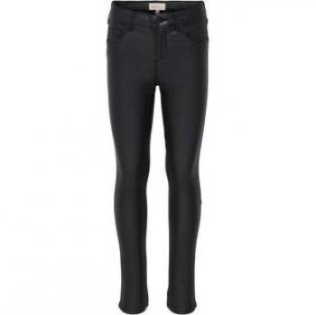 Jeans Skinny da Ragazza KONROYAL in Nero con Finitura Rock Coated