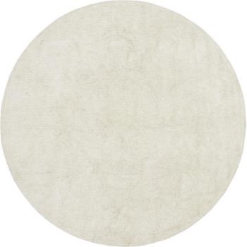 Tapis Rond Lavable en Laine Beige Ø 240 cm