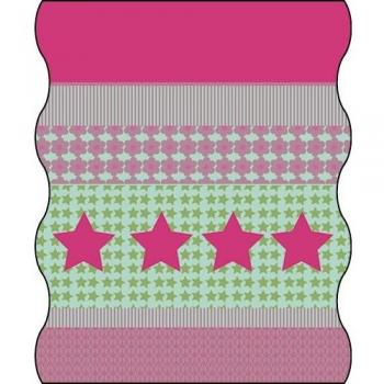 Starlight-Magenta Kinder-Twister: Lässig Multifunktionstuch aus Fleece
