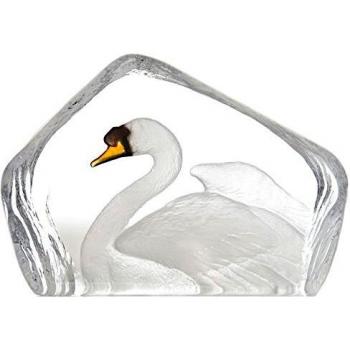 Swedish Crystal Swan by Mats Jonasson
