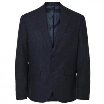 SELECTED HOMME Slim Fit 2-Knopf-Sakko, Marine, Größe 56