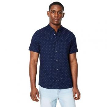 Burton Men's Cotton Short Sleeve Polka Dot Shirt