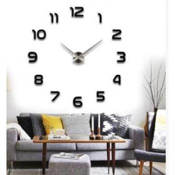 Horloge murale miroir design