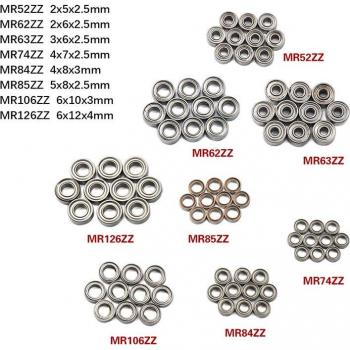 10PCS MR74ZZ Mini Bearings