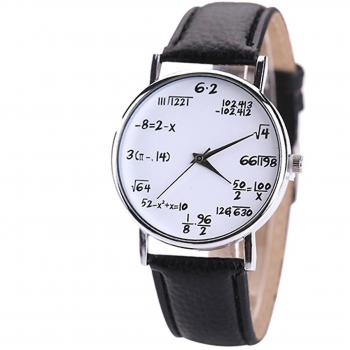 Mode Cadran Faux Cuir Quartz