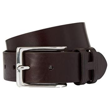 Cintura Hackett Brown Dark 38 con Tack Stitch