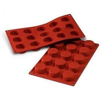 Stampo Silikomart Petite Fours 15 Forcini 4 cm Terracotta