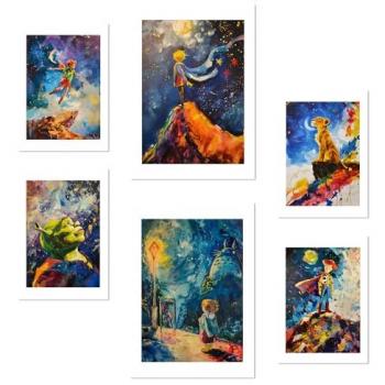 Línea “Aventuras de Colores” – 6 diseños infantiles sin marco