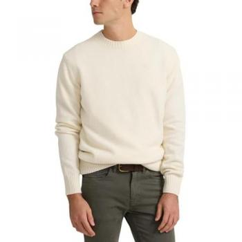 Jersey de lana beige para hombre