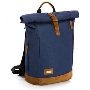 Zaino Fasciatoio Rolltop Berlino Melange Blu