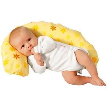 TheraNacken Kissen 03014102 – 100 x 21 cm, gelbes Blumenmuster