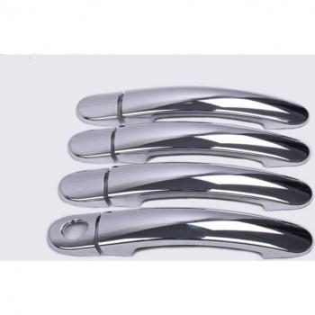Housses de poignée de voiture chromées en fibre de carbone pour Seat Ibiza MK3 6L