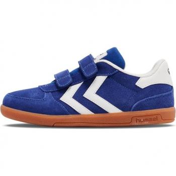 Kids' Blue Hummel Victory Suede II Running Shoes