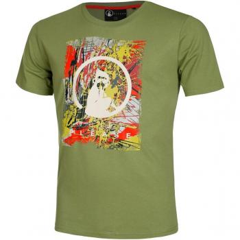 Olive Summerbreeze Graffiti Tee for Men by Quiet Please