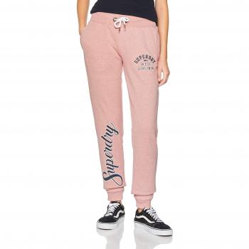 Superdry Aria Applique Slim Jogger für Damen, Sandy Pink