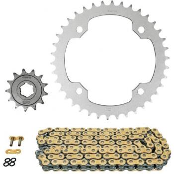 Afam Motorcycle Chain and Sprocket Kit for Yamaha 350 YFM Raptor 2004-2013