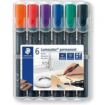 Staedtler Permanentmarker Lumocolor 2mm Rundspitze Aufstellbox sortiert