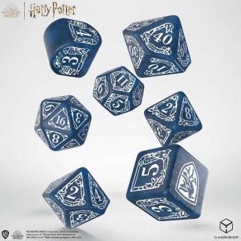 Kit de dés RPG Harry Potter – 7 dés Serdaigle bleu