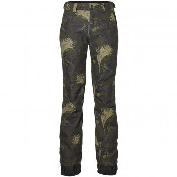 Pantalon de snowboard femme Oneill Glamour vert AOP noir