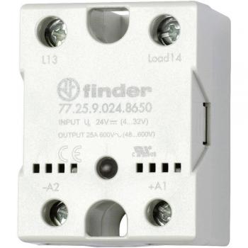 Finder 77.25.9.024.8650 – Halbleiterrelais, 25 A, 600 V AC, Nullspannungsschalten