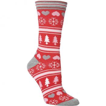 Cute Elk & Santa Claus Unisex Christmas Sleeping Socks