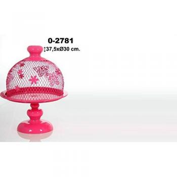 Calada Metal Lidded Lunch Bag in Pink with Butterflies