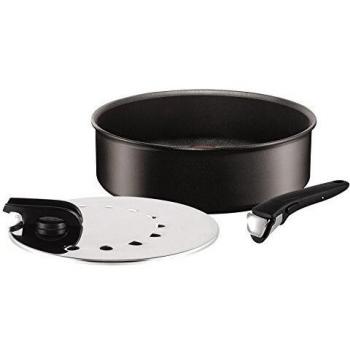 Tefal Ingenio Expertise sauté 26 cm, noir, compatible induction et autres feux, avec poignée et couvercle