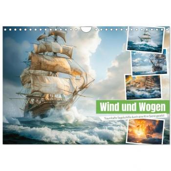 Wind und Wogen (Wandkalender 2025 DIN A4 quer) CALVENDO Monatskalender