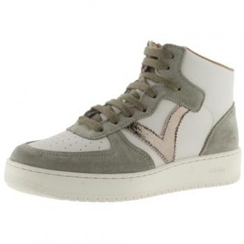 Victoria Madrid Sneaker Alte in Pelle Scamosciata Khaki