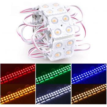 20pcs 2.4W 5730SMD LED Injection Lens Module Waterproof for Backlight (Red, Green, Blue, Yellow)
