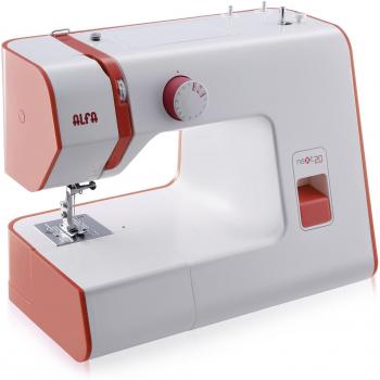 Máquina de coser Alfa Next 20, 10 puntadas, motor de 70W, luz LED
