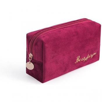 Girls' Elegant Velvet Makeup Case