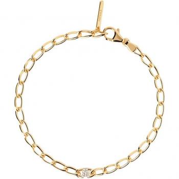 Pulsera de Circonitas Blancas y Letra A de PDPAOLA