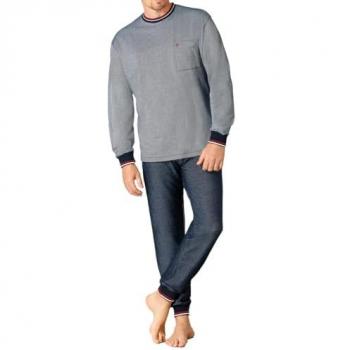 Pyjama de nuit Hajo pour Homme Bleu
