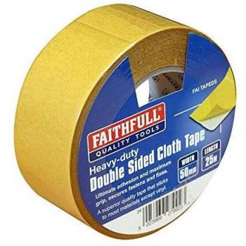 Faithfull Heavy Duty Double-sided Tape 50mm x 25m