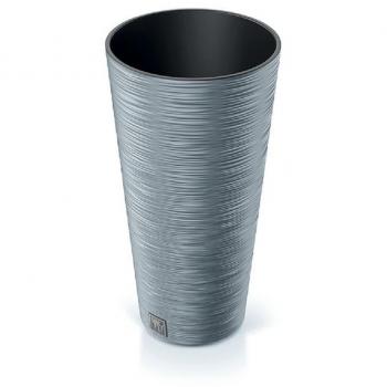 Vaso alto in cemento con riserva d'acqua 15 l