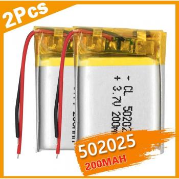Batterie 3.7V 200mAh 502025 pour haut-parleurs Bluetooth