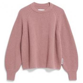 Armedangels KAAGI – Light Berry Damenpullover aus Bio‑Wolle, XS