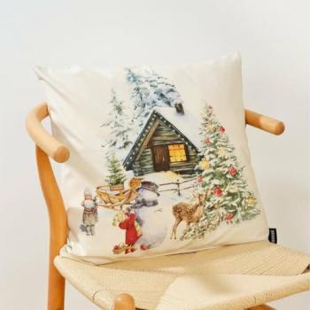 Manteau de coussin en coton à motifs multicolores 50x50