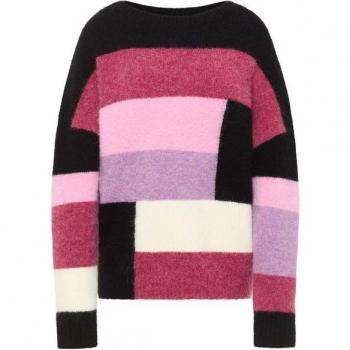 Schwarzer Damen-Strickpullover FRIEDA & FREDDIES – Gr. 38, dezente Farbkombinationen