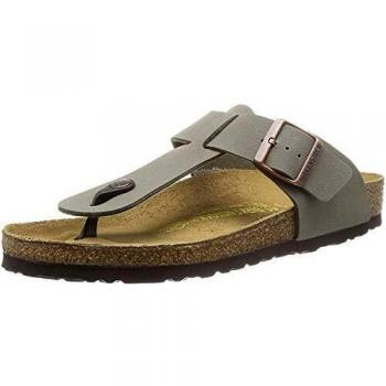 Birkenstock Medina Birko-Flor, Tongs Homme, Gris