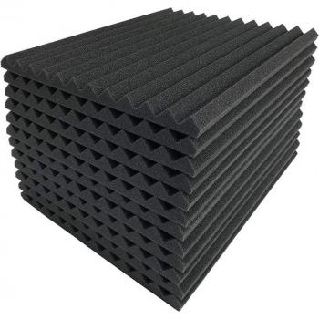 Paneles Insonorizantes Negros 12x Espuma Acústica