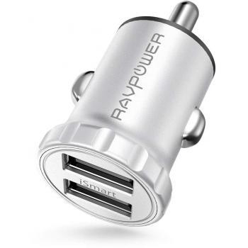 RAVPower 24W Car Charger for iPhone XS/XR/XS Max/8/8 Plus and Galaxy S9/S8/Note 8
