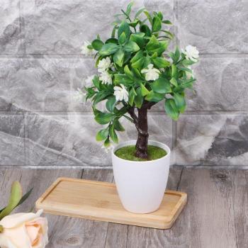Plateau décoratif en bambou pour fleurs